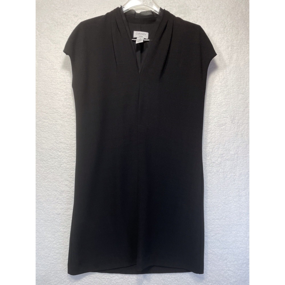 Carmen Marc Valvo Dress Womens‎ size Small Cap Sleeve Sheath Lined Classic